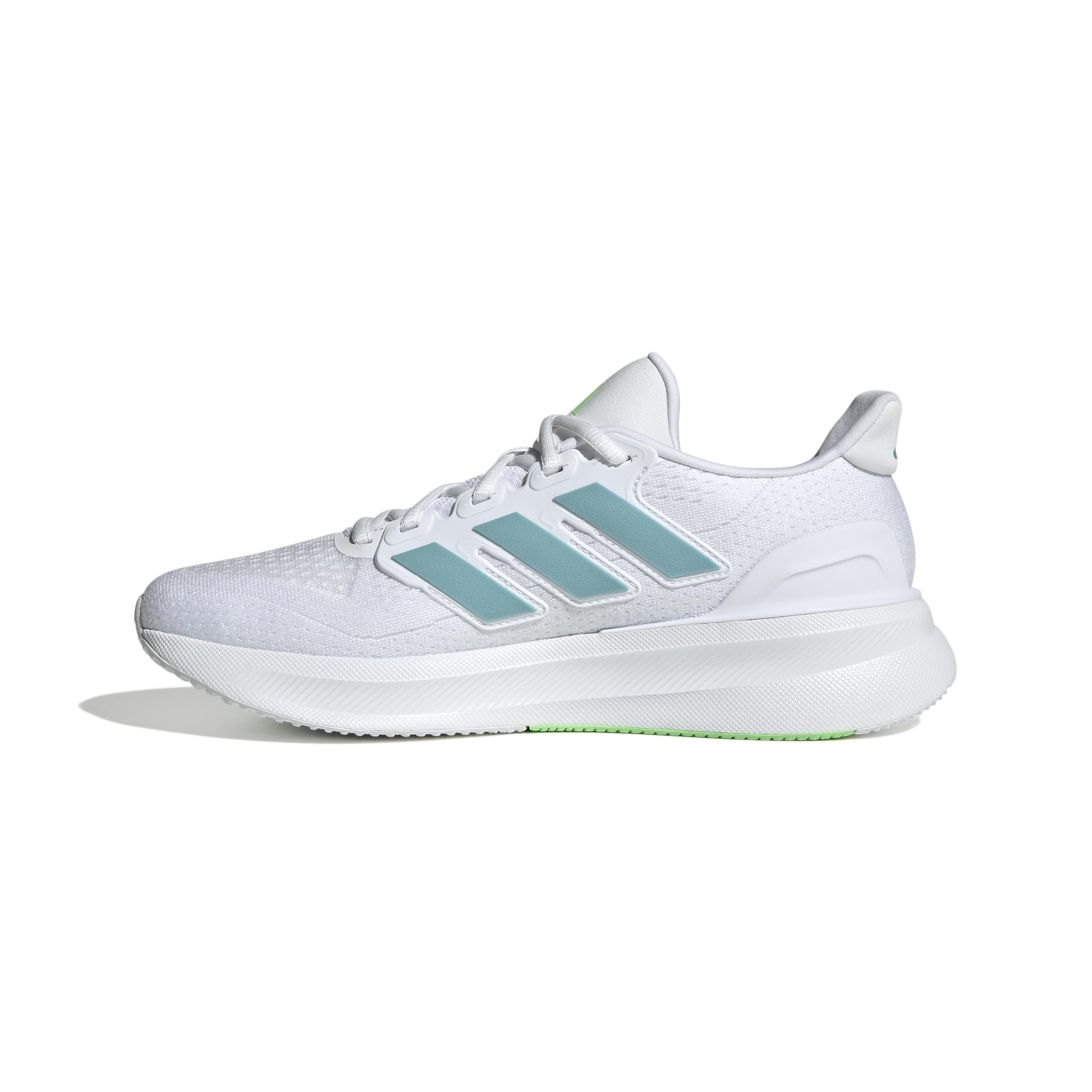 adidas Men's Ultrarun 5 Running Shoes, FTWR White/Mint ton/Lime Burst, 10.5 UK