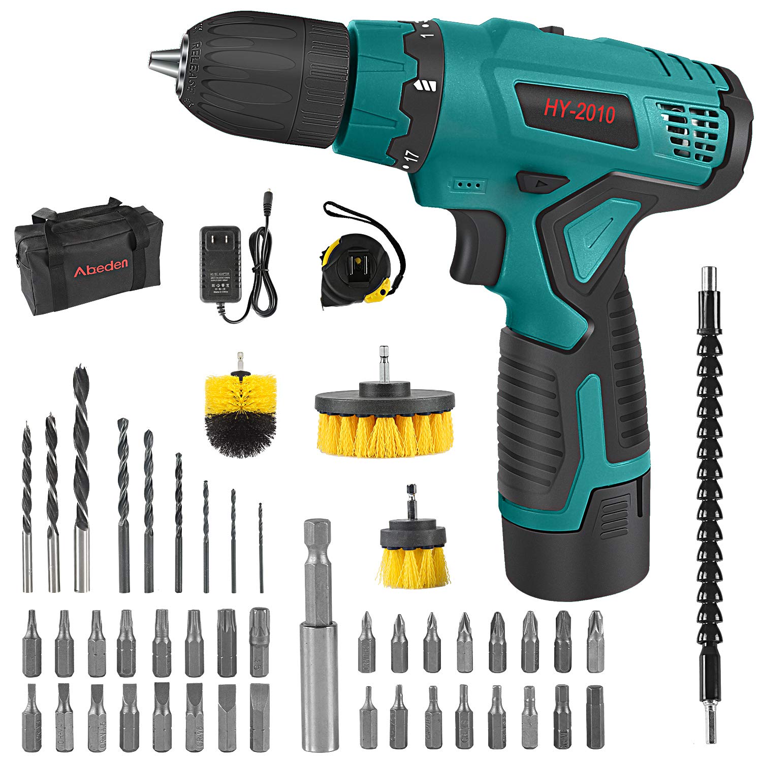 Buy Abeden Cordless Drill/Driver Kit with 2.0Ah Lithium Battery and