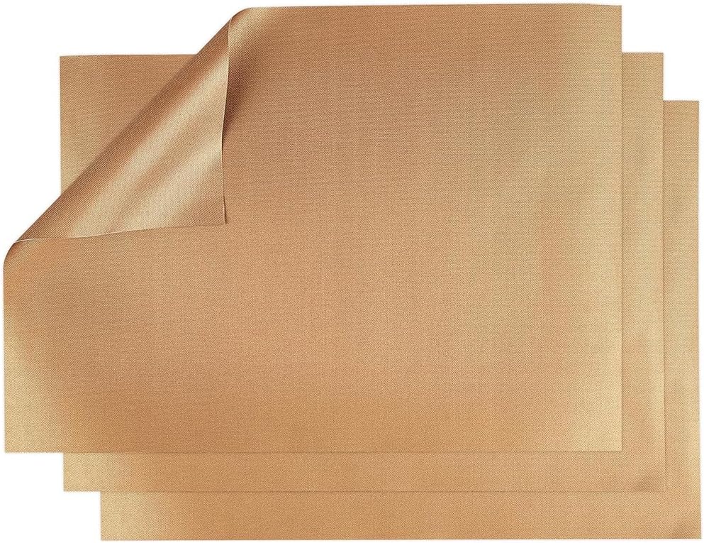 Pack of 3 Permanent Baking Foil 40 x 30 cm Premium Permanent Baking Film for Oven and Grill Heat Resistant Baking Mat Can Be Cut to Size Non-Stick Coating Permanent Baking Mat Baking Film