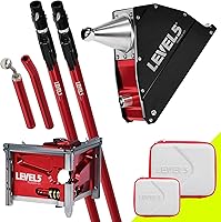Vista 14 de Caja aplicadora de esquina de 8 pulgadas + acabador de esquina de 3 pulgadas + mango extensible de 43 a 72 pulgadas - LEVEL5 Grado profesional