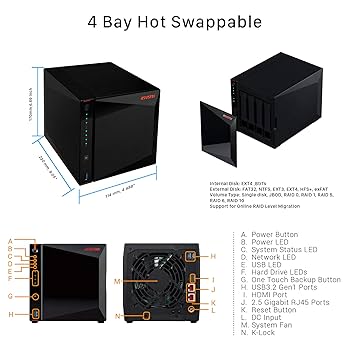 ASUSTOR ASUS子会社 NAS キット 4ベイ AS5304T Amazon.co.jp: ASUSTOR ASUS子会社 NAS キット 4ベイ AS5304T
