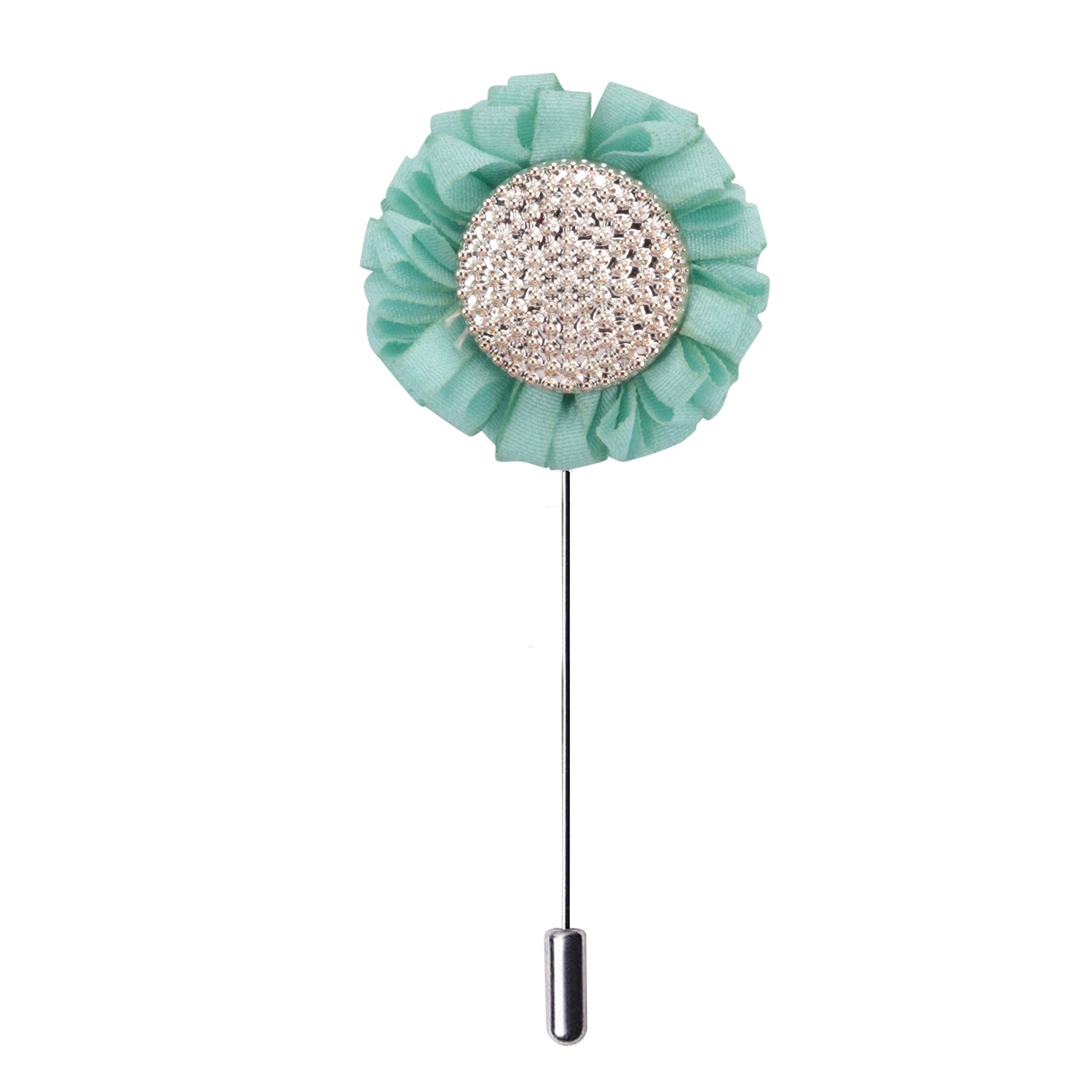 Sun Flower - Sky Blue Colored Brooch/Lapel Pin for Men-image-46