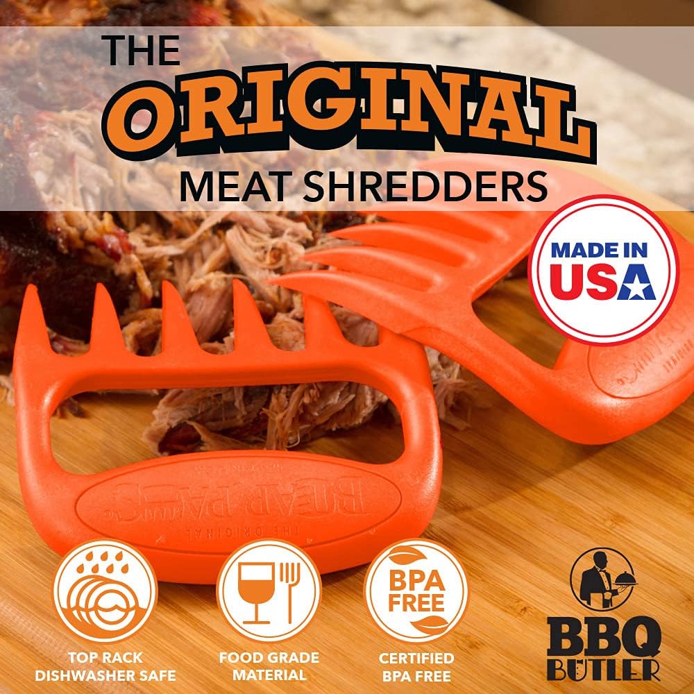 Bear Paws The Original Shredder Claws - Made in The USA - Easily Lift, Handle, Shred, and Cut Meats - Ultra-Sharp Blades and Heat Resistant Nylon : Patio, Lawn & Garden