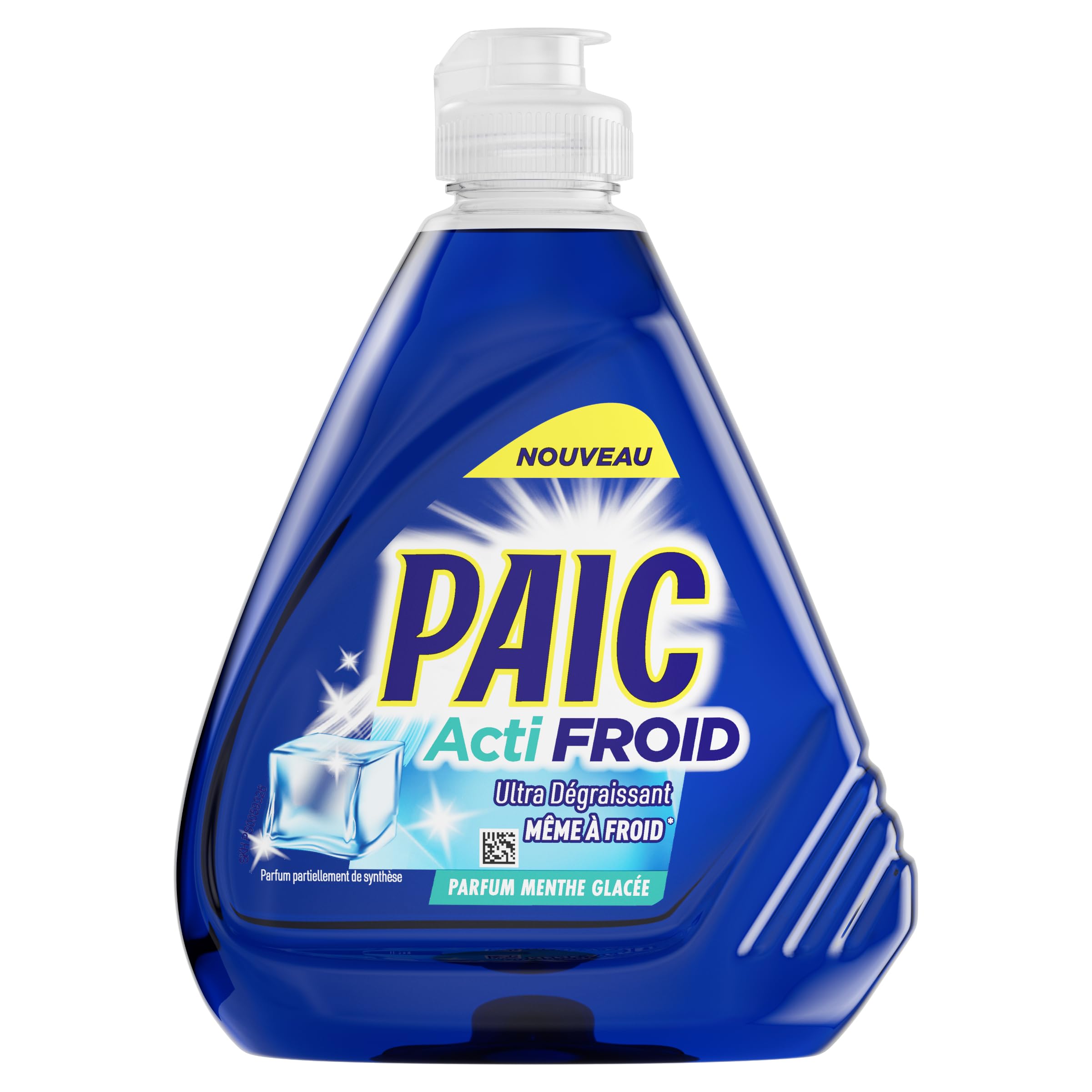 PAIC - Liquide vaisselle Actifroid Parfum Menthe - efficacité dégraissante même avec une eau à 18°C - 500ml - LOT de 12