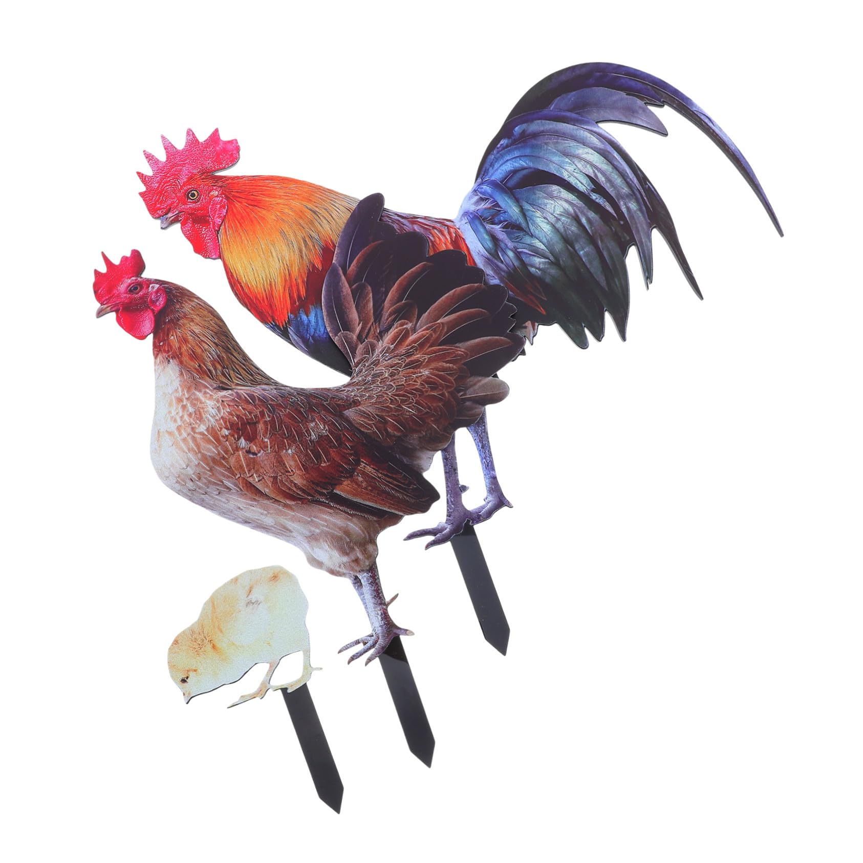 Poule décorative pour jardin acrylique réaliste, l'esprit campagne sur votre pelouse
