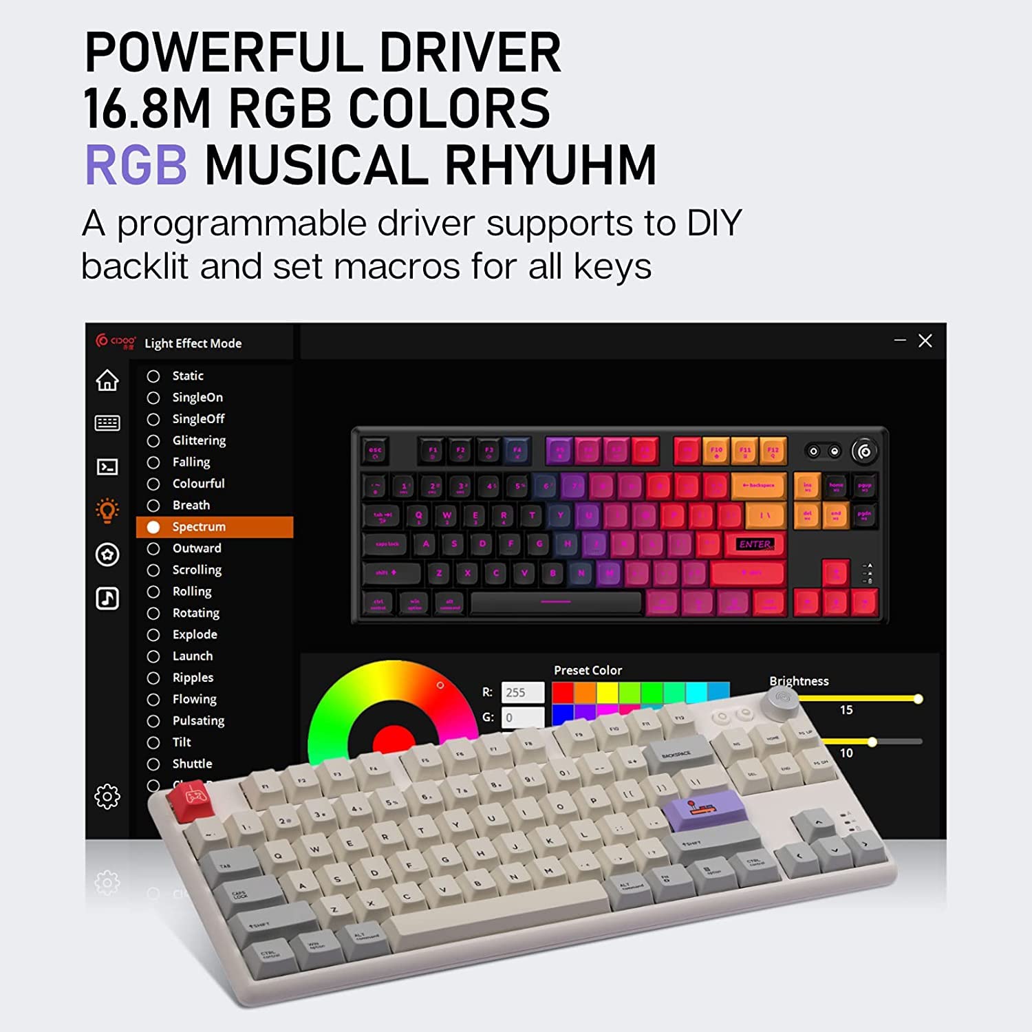 Amazon | EPOMAKER CIDOO ABM084 ゲーミングキーボード TKL ホット 