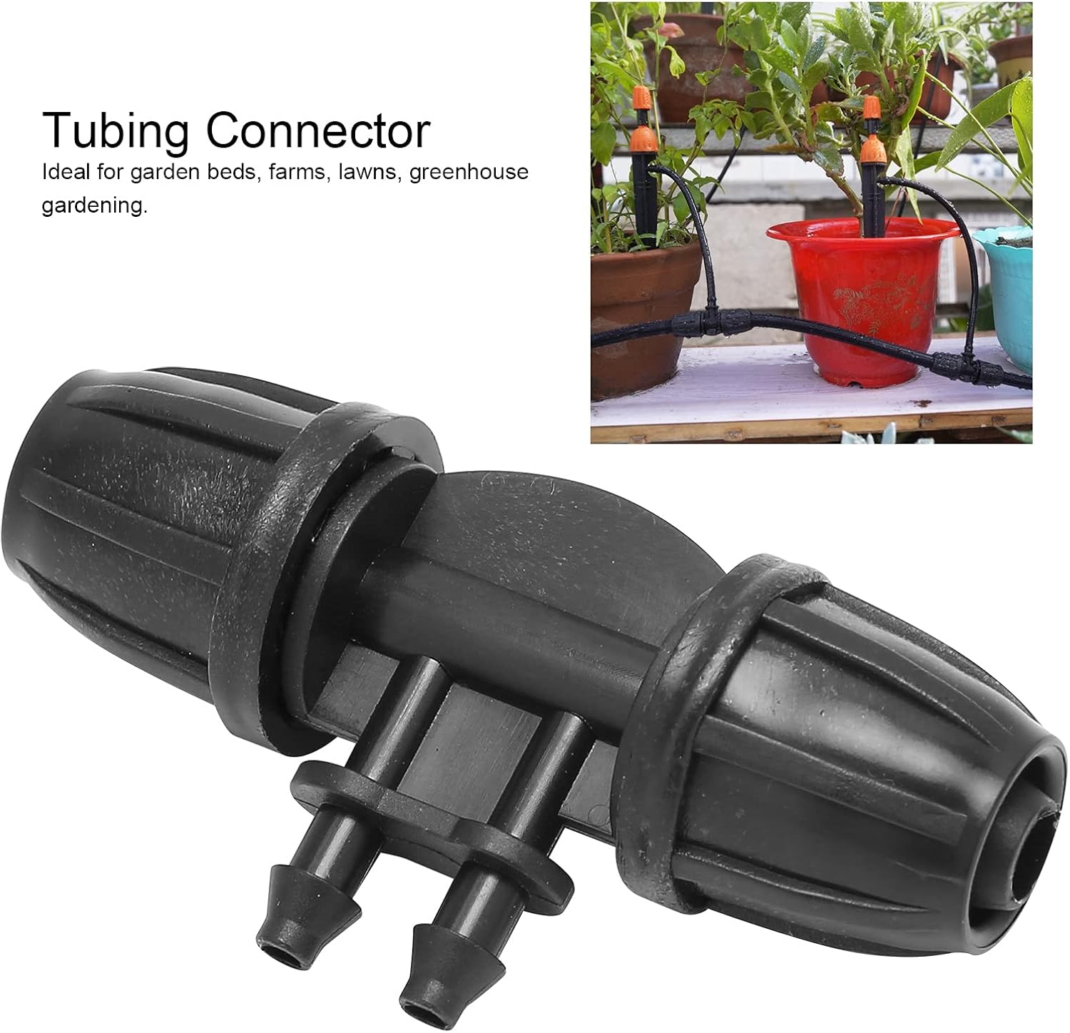 10PCS 8 11 to 4 7 Hose Connector 4 Way Barbed Reducing Connector Irrigation Fittings for Garden Greenhouse