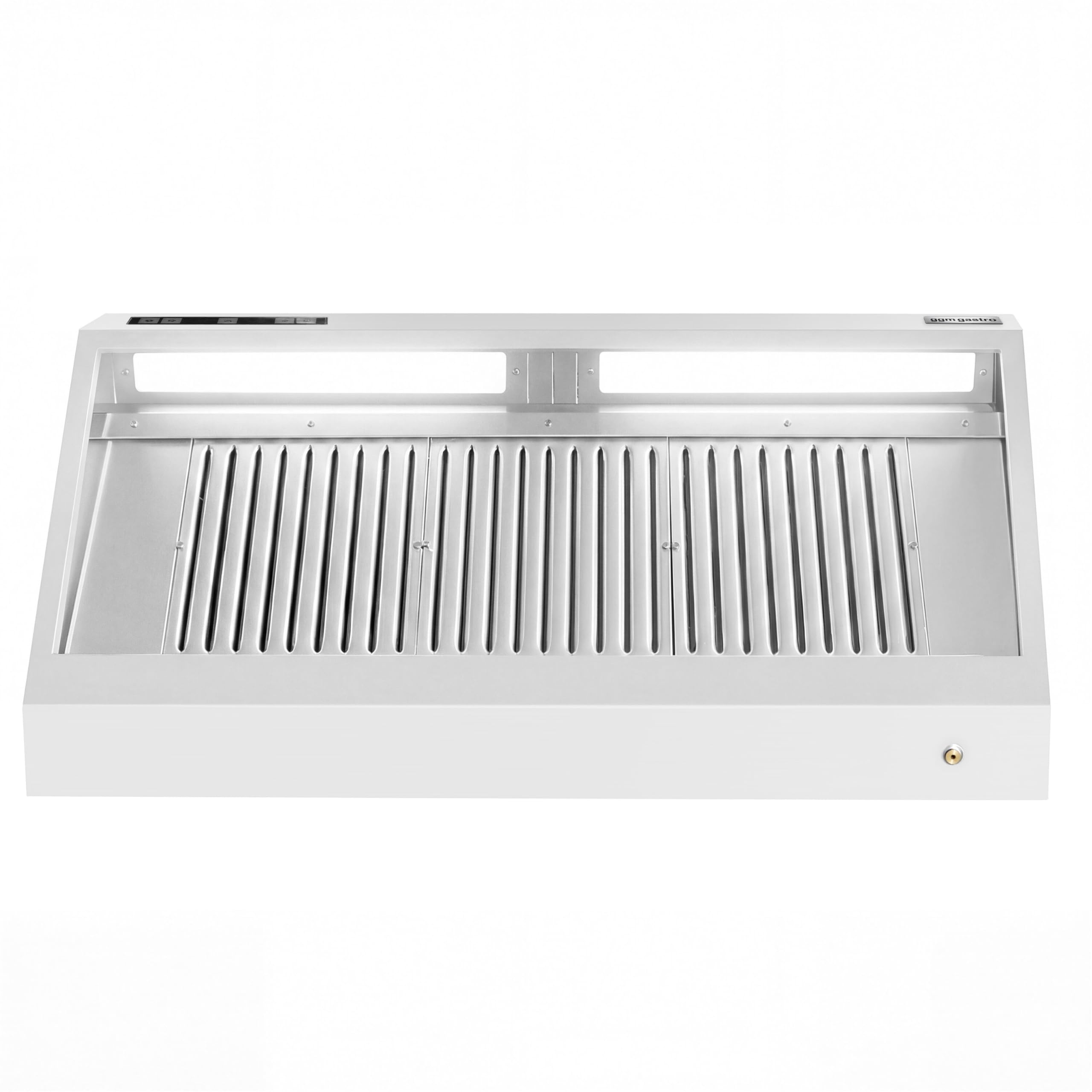 GGM Gastro Wandhaube mit Motor 1400mm | Hochwertiger Chrom-Nickel-Stahl, leistungsstarke Absaugung, einfache Reinigung, robuste Bauweise, für den Dauereinsatz