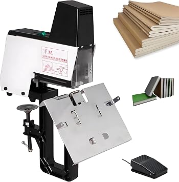 Electric Stapler, 106 Automatic Rapid Stapler Binding Machine 2-30 Sheets with Pedal, Adjustable Thickness 100mm, 1-9 Adjustable Intensity Levels, for Book Binding