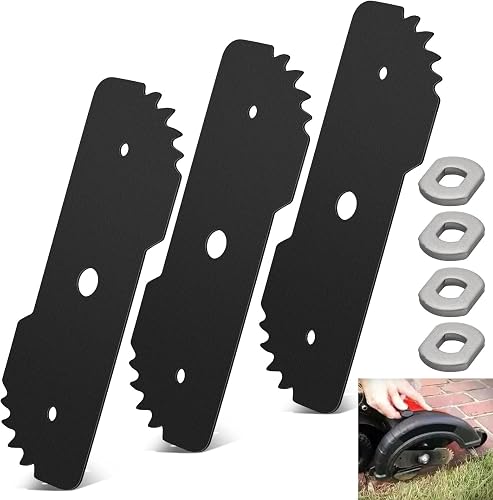 3 Pack 7-1/2" Edge Hog Heavy Duty Edger Replacement Blades EB-007 Compatible with Black & Decker Hog 7.5 inch Lawn Trimmer LE750 LE710 LE760.