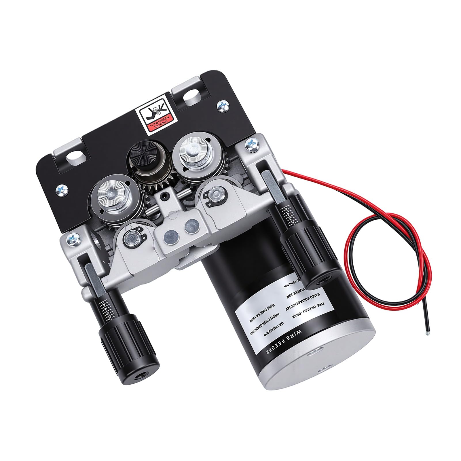 Topiky 4-rolkowy Silnik Podawania Drutu Heavy Duty 70 W MIG MAG Podajnik Drutu Spawalniczego do Drutów Stalowych 0,8-1,0 Mm Regulowana prędkość 2-18 M/min