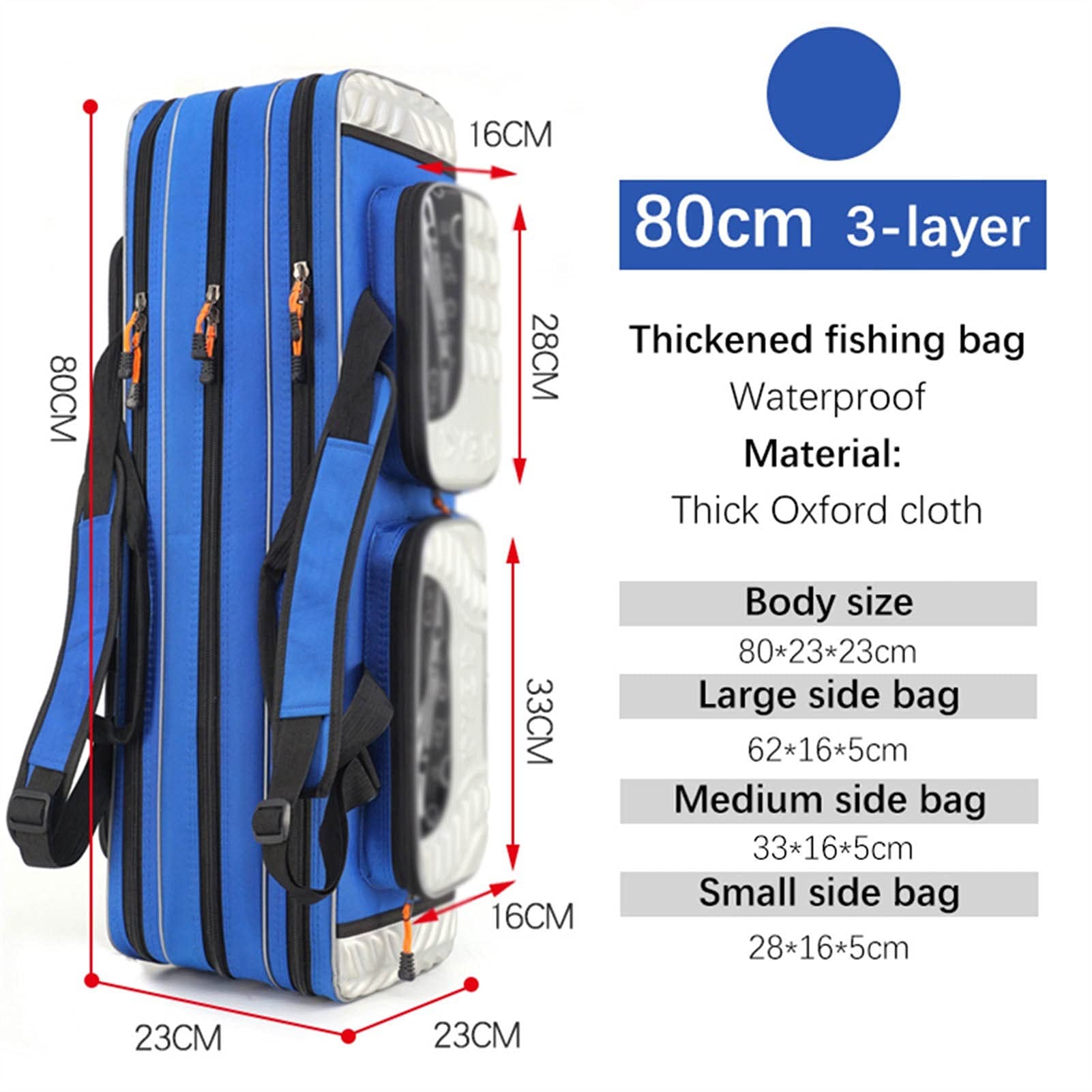 Vistas Schouder Rugzak Tool Hengel Hand Carry Visgerei Tas Opbergtas Organizer Case Hengel Tas (Zwart