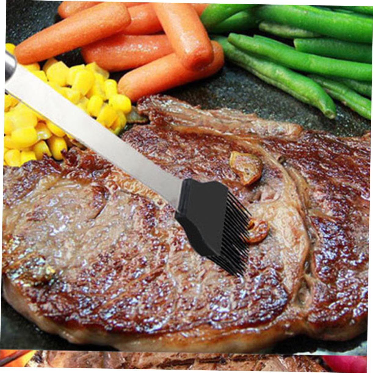 12 Stück Teiliges Edelstahl Bbq Grillbesteck Set mit Grillspachtel Zange Bürste und Tasche Praktisches Barbecue Werkzeugset für Camping Picknick und Grillfans