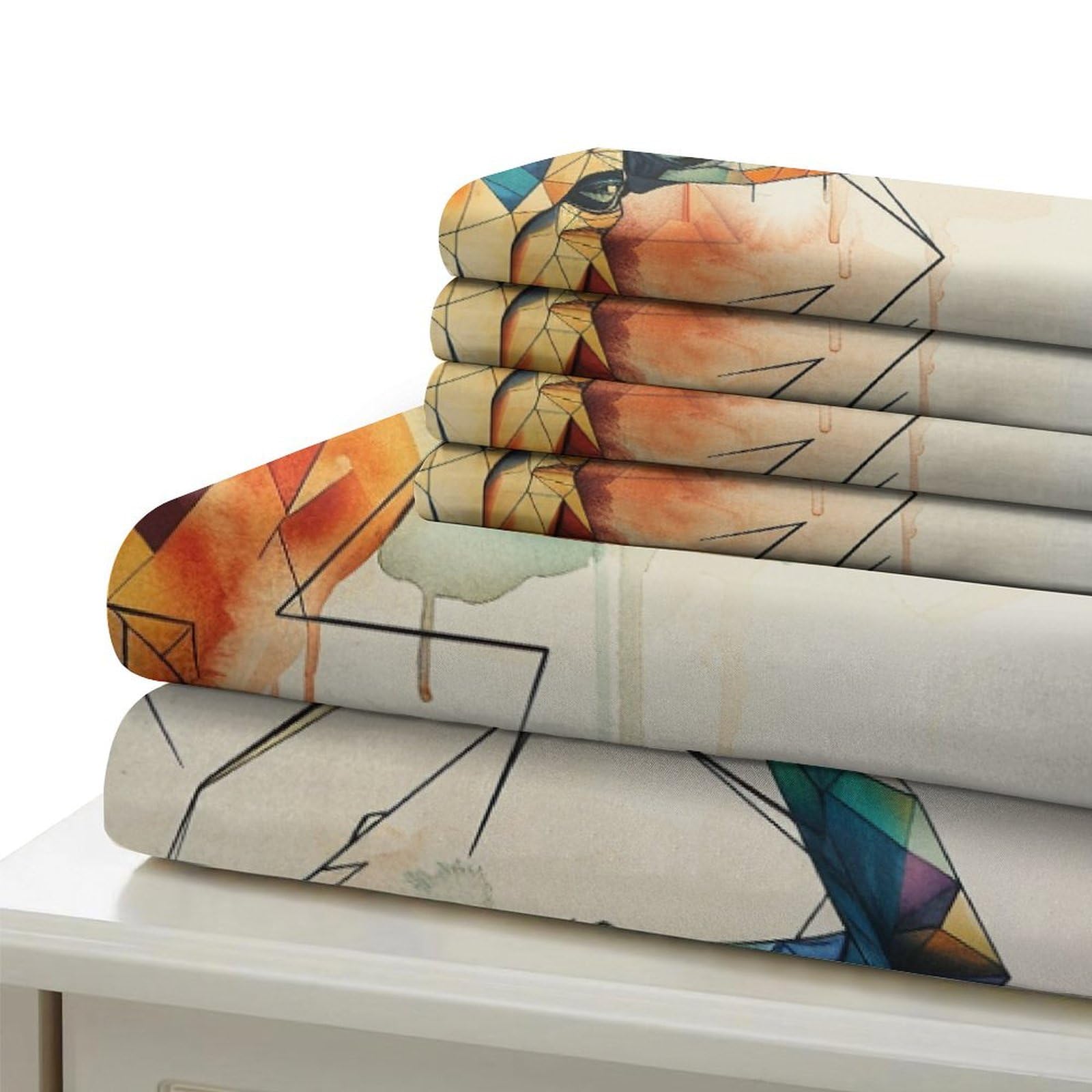 Stampato in 3D Pronipote tibetano Copertina Stampata Microfibra Disegnata Set Di Biancheria Da Letto Ipoallergenico Set 3 Pezzi,King（220x240cm）, Per Adolescenti E Adulti