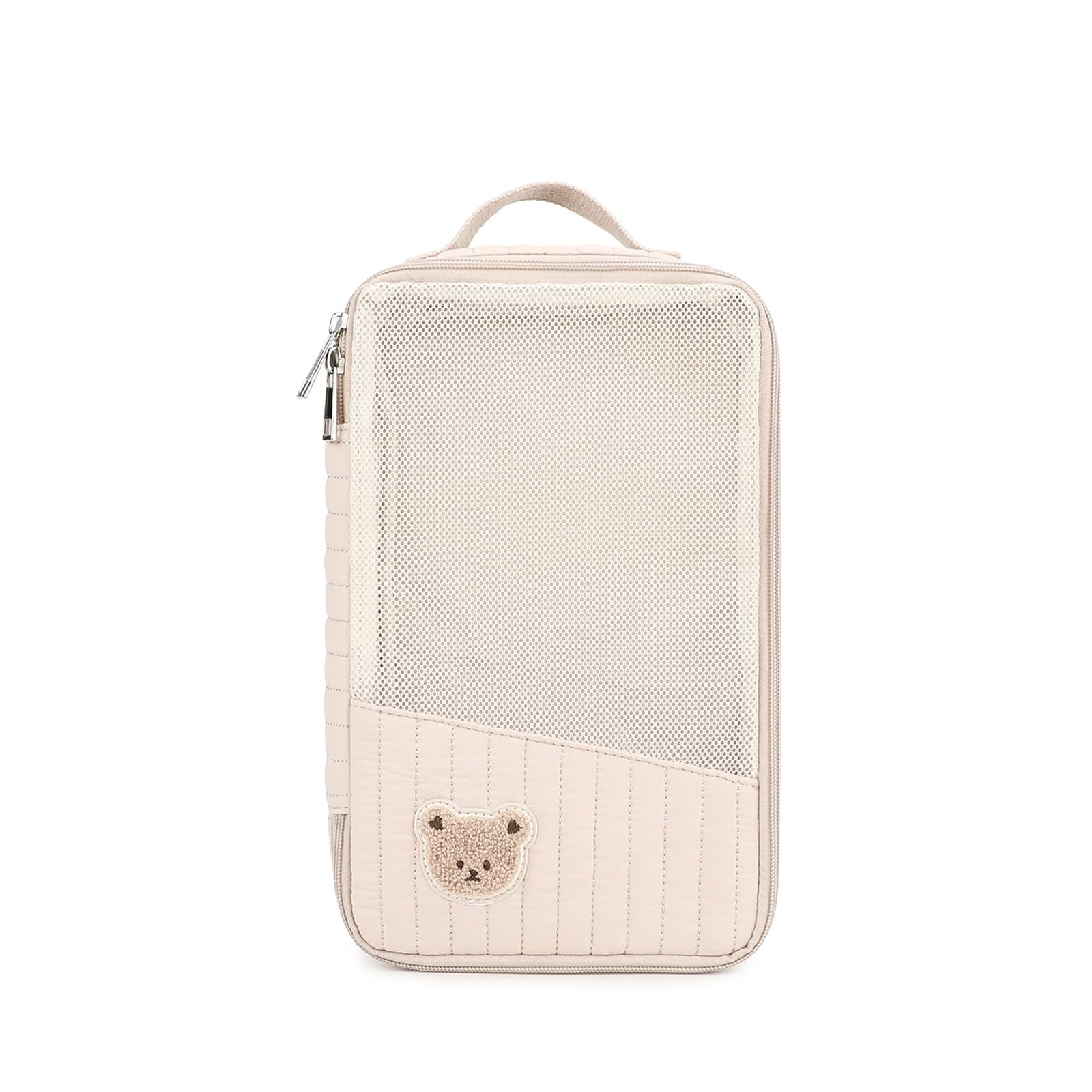 yanwuwa 1Pc Cartoon Mom & Baby Bag for Travel Quick Access Zippered Design Roomy Pocket Keeps Baby Items Neatly Sorted Mom Travel Storage Bag