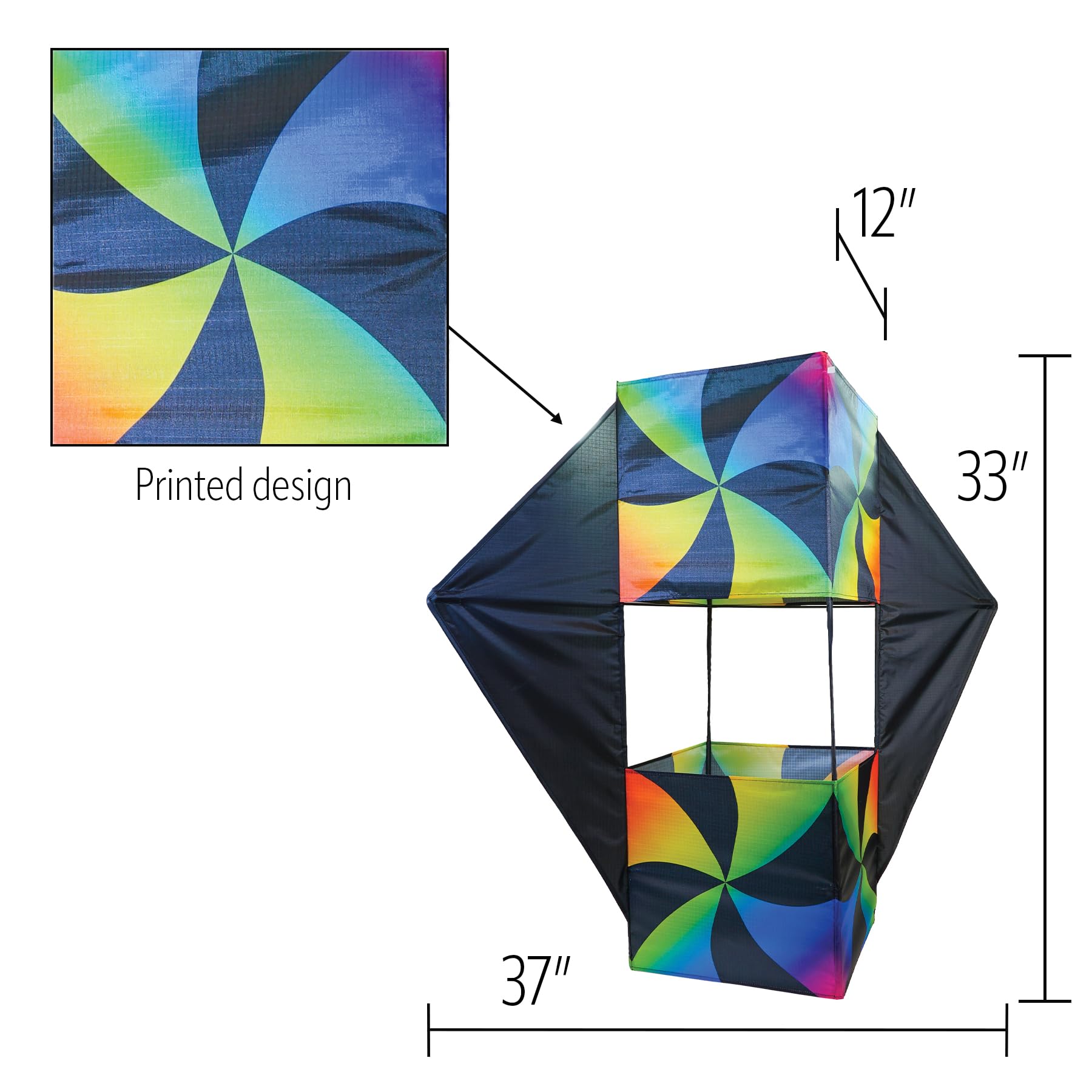 Amazon.com: in The Breeze 3369 — Aurora Winged Double Box Kite