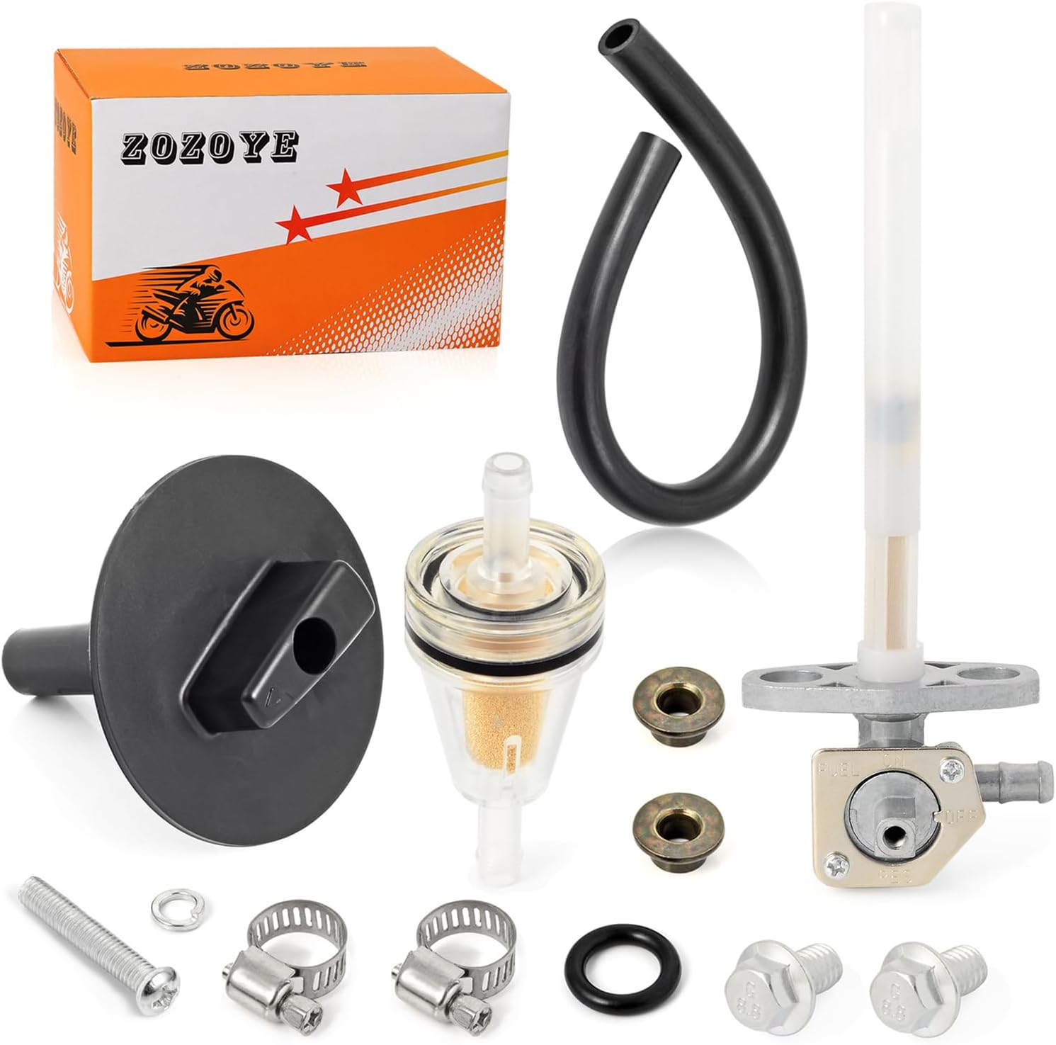 Fuel Petcock Valve Tap and LEVER For Honda Foreman Rubicon 500 Foreman 500 2001-2014 Rancher 350 2004 2005 2006