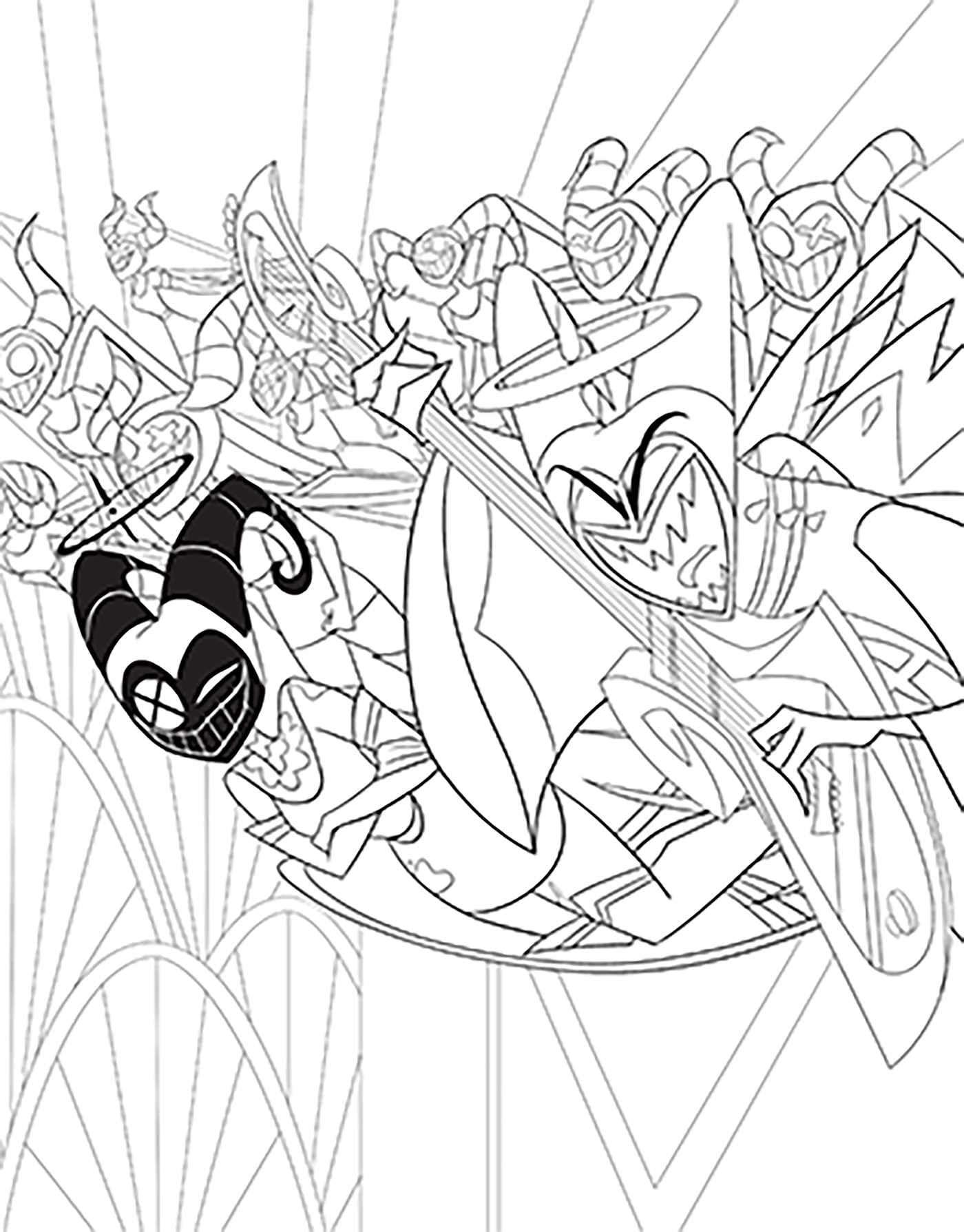 Hazbin Hotel: The Official Coloring Book