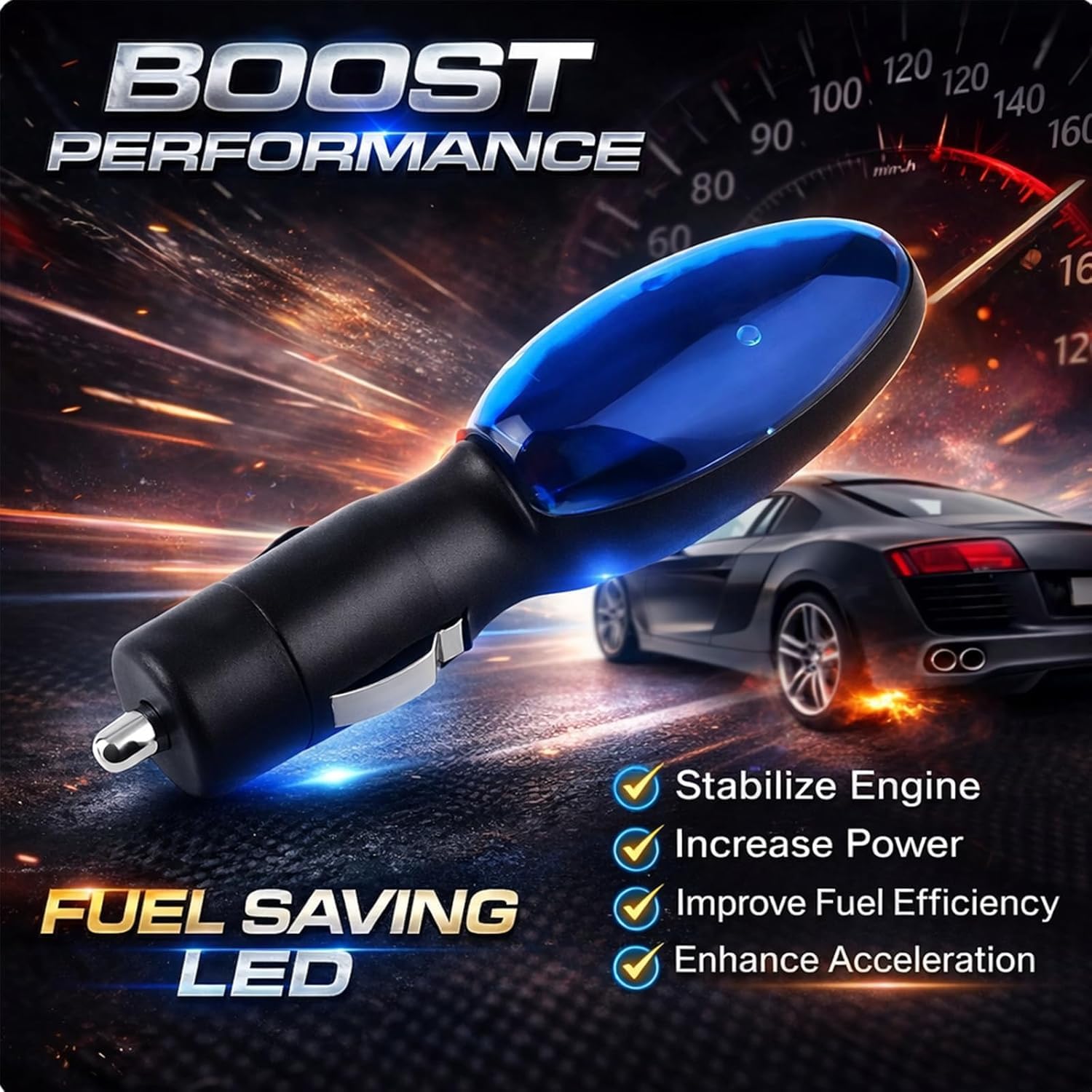 Car Part Fuel Saver, 2026 Upgraded Gas Saver Device, Advanced Fuel Saving Device and Gas Economizer for Optimal Fuel Efficiency, Universal Fuel Gas Saver for All Cars (2PCS) — view 2