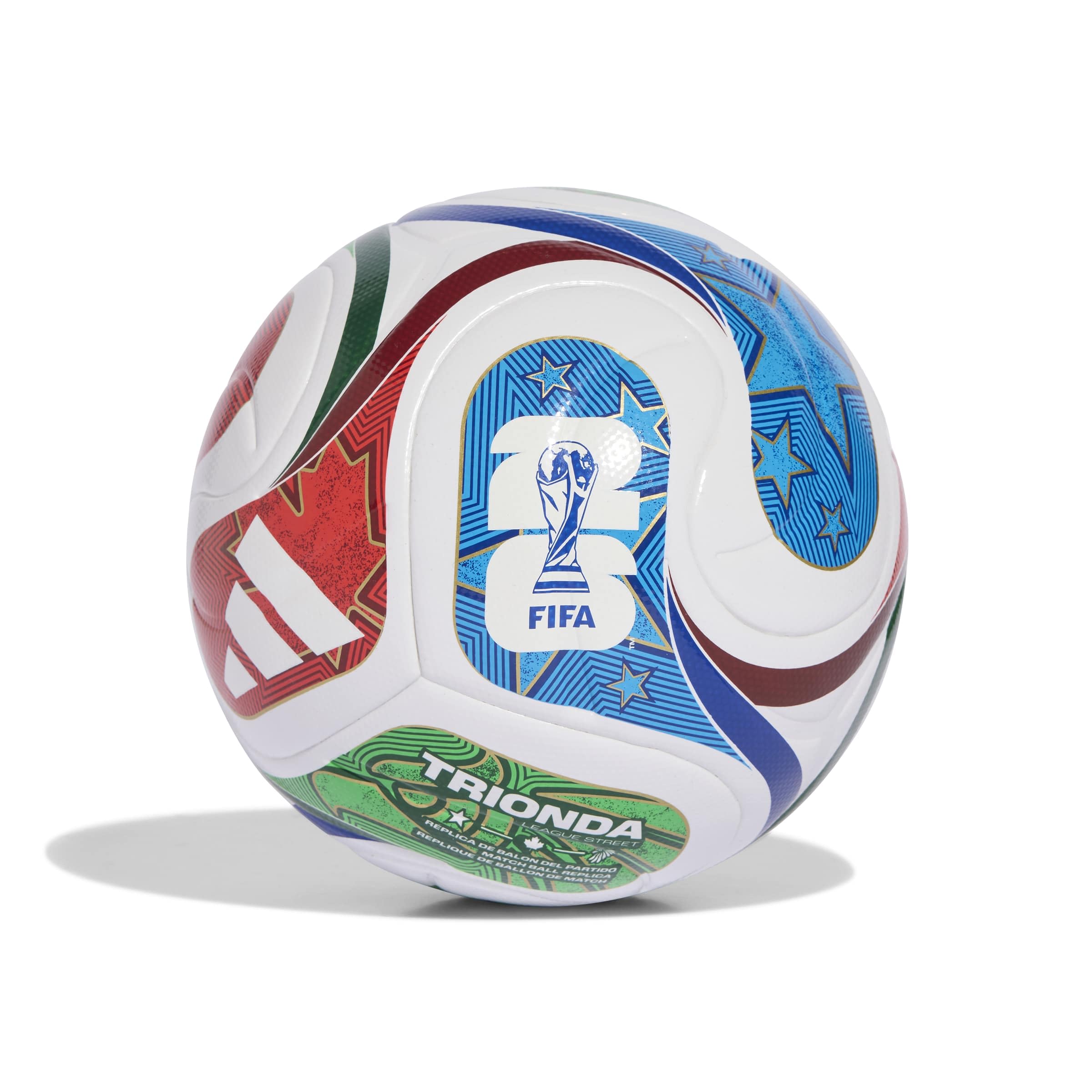 Adidas FIFA World Cup 26 Trionda League Street Ball JD8035, Palloni da calcio unisex, bianco, taglia 5 - 2