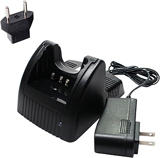 Kenwood KNB-15 Two-Way Radio Chargers (100-240V) - Compatible with KNB-14, KNB-14A, KNB-15, KNB-15A, KNB-15H, TK-260, TK-260G, TK-270, TK-270G, TK-272, TK-272G, TK-278, TK-278G, TK-360, TK-370