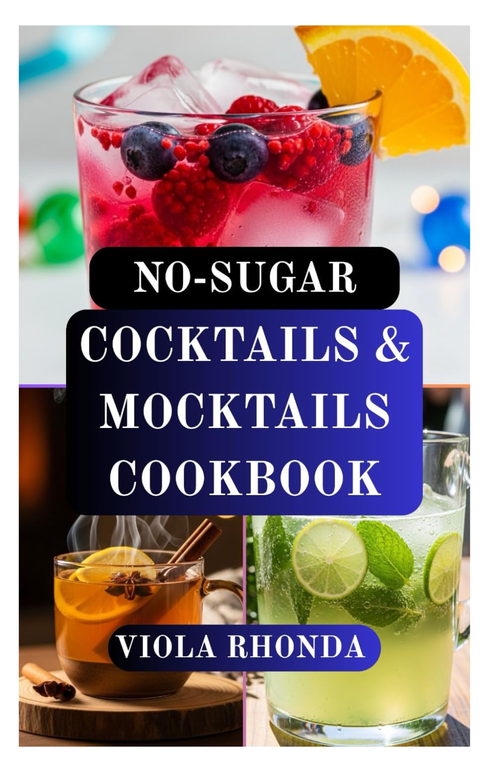 NO-SUGAR COCKTAILS & MOCKTAILS COOKBOOK: Festive Alcoholic & Non-Alcoholic Drinks Without Added Sugar