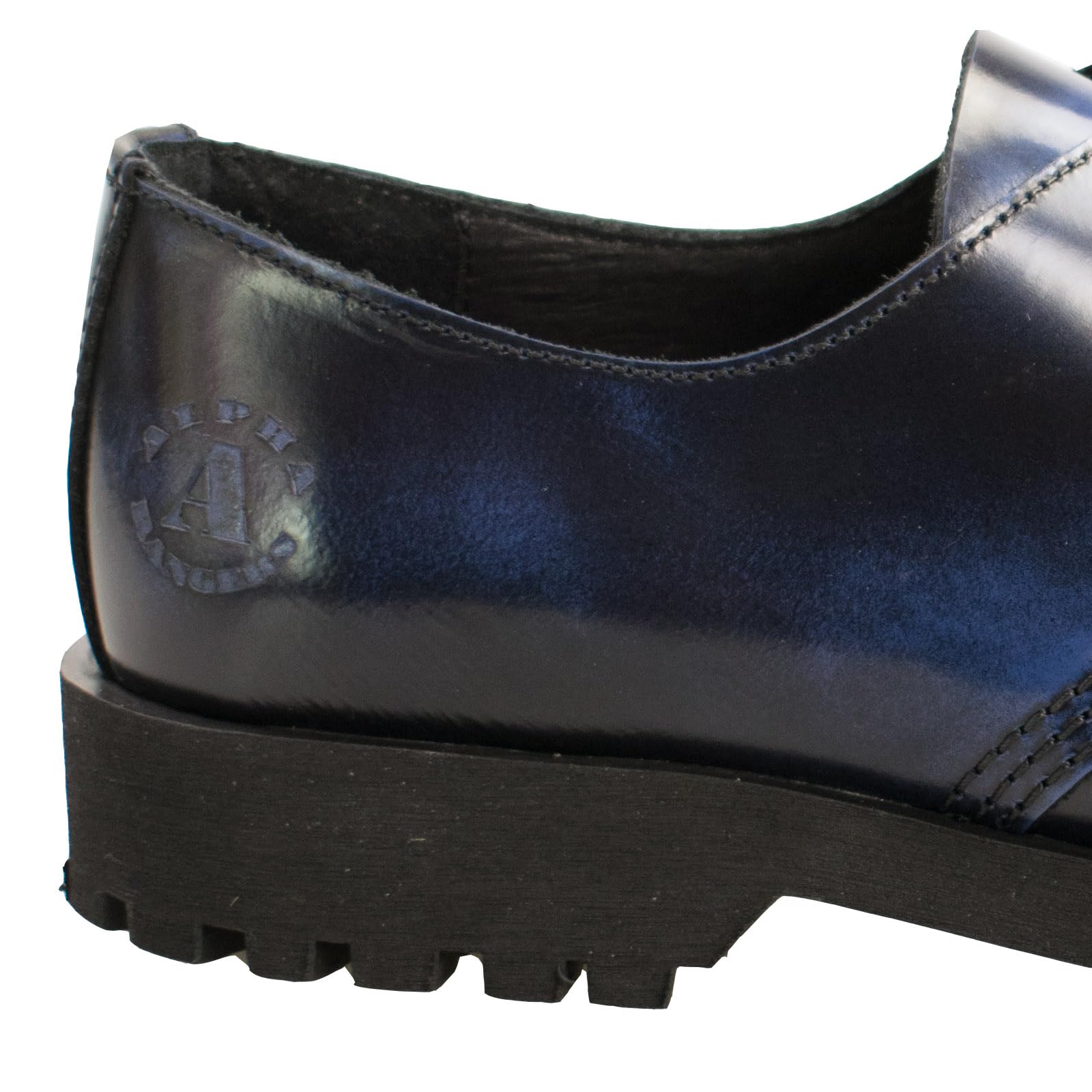 Alpha Rangers 3-Loch Halbschuhe Stahlkappe Blau Rot Rub Off Schwarz Farbauswahl