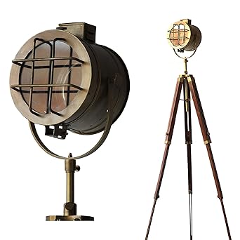 Searchlight Chrome Home Decor 3 Fold Tripod Floor Lamp