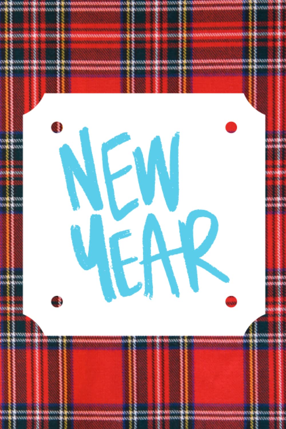 NEW YEAR: Tartan themed notebook. Tartan themed journal. 120 lined pages. Scottish notebook.