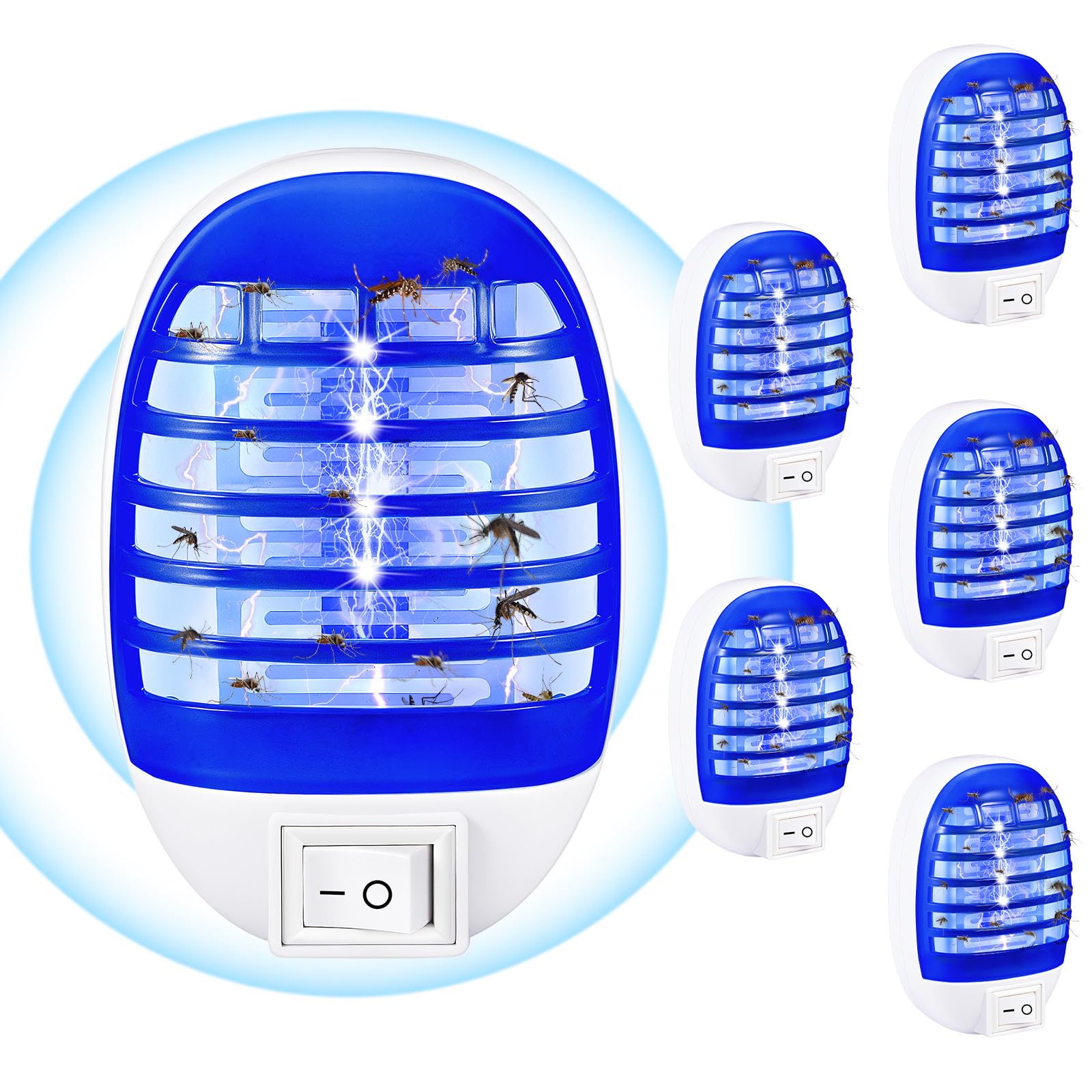 6 Pack Plug in Bug Zapper for Indoor Use, Mosquito Zappers Indoor