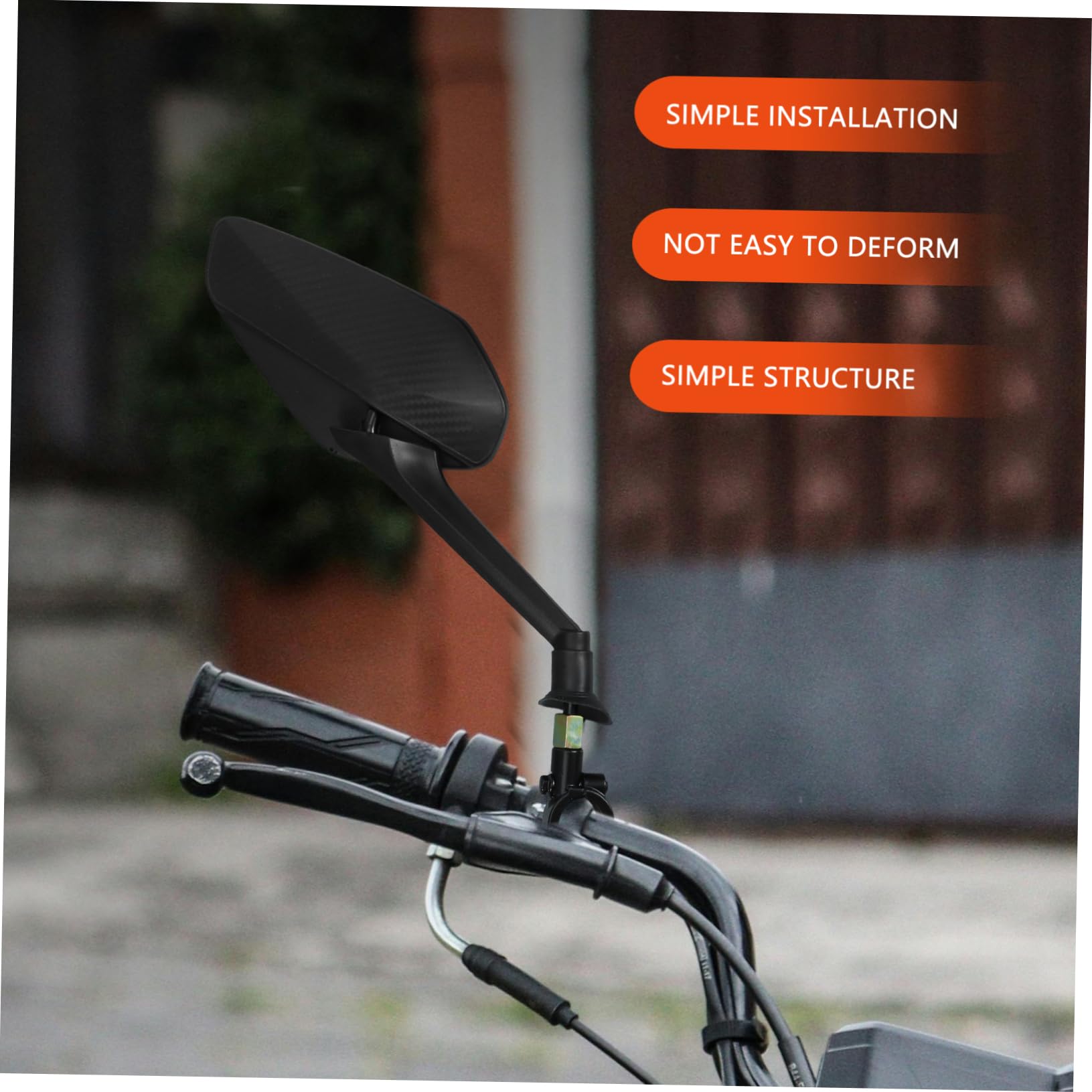 Sosoport 3 Set Set di specchietti retrovisore in bicicletta Mountain bike specchietto retrovisore girevole specchietti da bicicletta per manubrio Specchio posteriore della bici AbS Nero