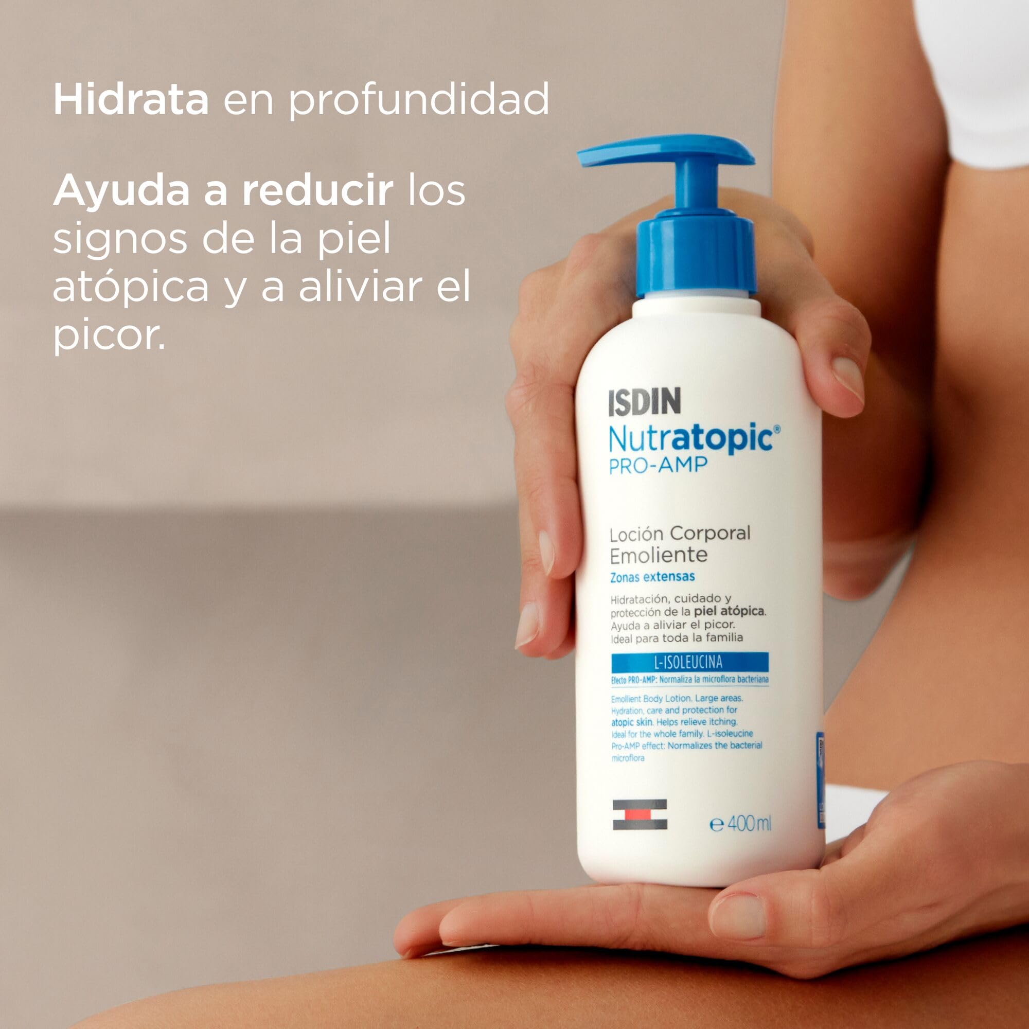 ISDIN Nutratopic Pro-AMP Crema Facial, Crema Facial Protectora, Ayuda a Mejorar los Signos de la Piel Atópica