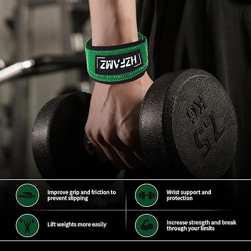 Miniatura 6 de Correas de levantamiento de pesas, correas de levantamiento de pesas con neopreno acolchado, correas de gimnasio para entrenamiento de fuerza,