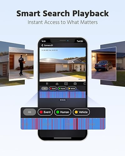 Miniatura 5 de ANNKE DVR de 8 canales para cámara de seguridad, 3K Lite híbrido 5 en 1 CCTV grabadora de video digital, compatible con cámaras analógicas