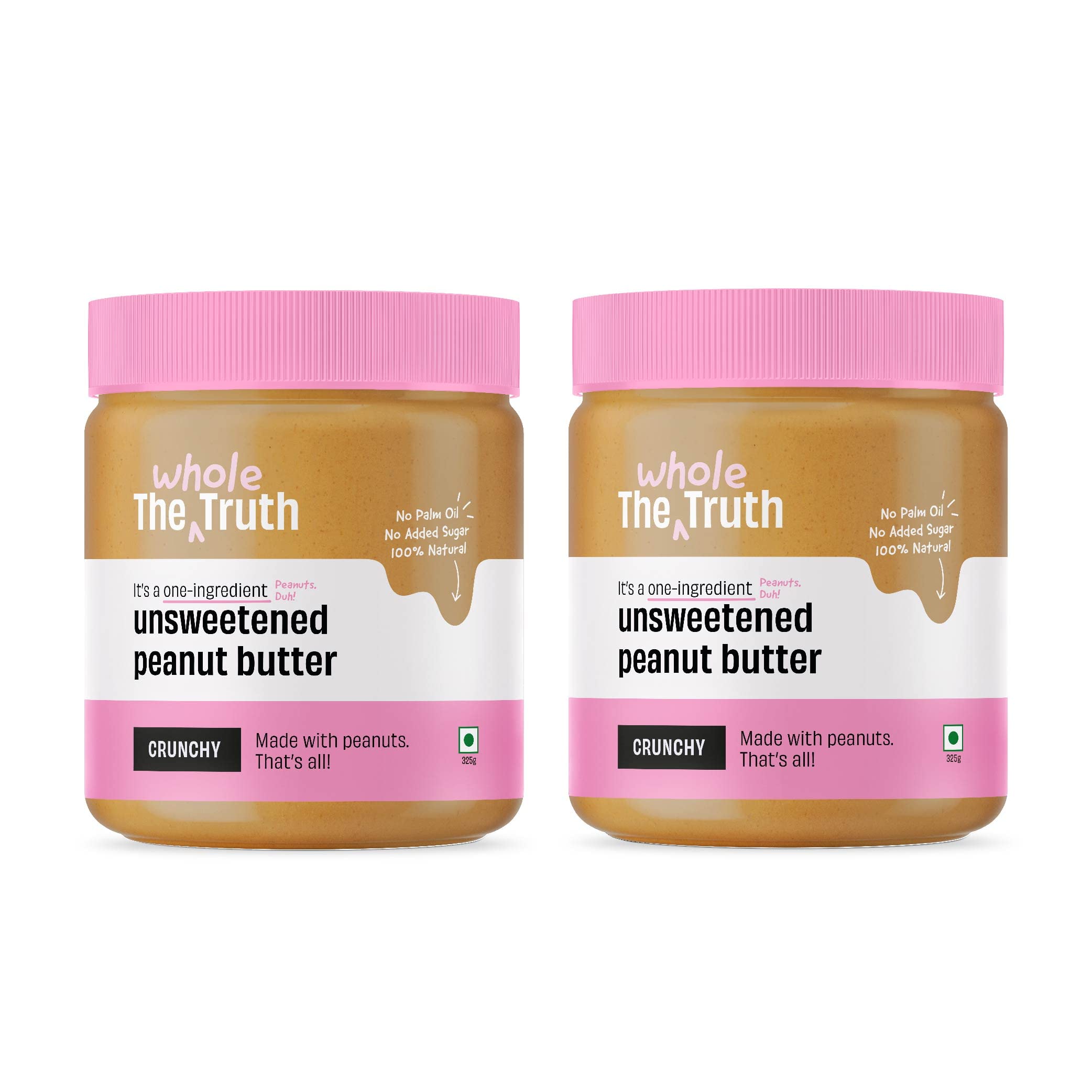 The Whole Truth Unsweetened Peanut Butter | Pack Of 2 | 650 Gm | Creamy | No Added Sugar | No Artificial Sweeteners | Vegan | Gluten Free | No Preservatives | 100% Natural (B09Z7Y1RW7) Amazon Price History, Amazon Price Tracker