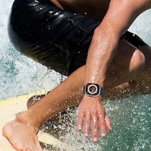 Miniatura 6 de Hehighti Sport Band Compatible with Apple Watch Ultra Band 49mm 45mm 44mm 42mm for Men,Comfortable Silicone Wristband Strap Replacement for iWatch