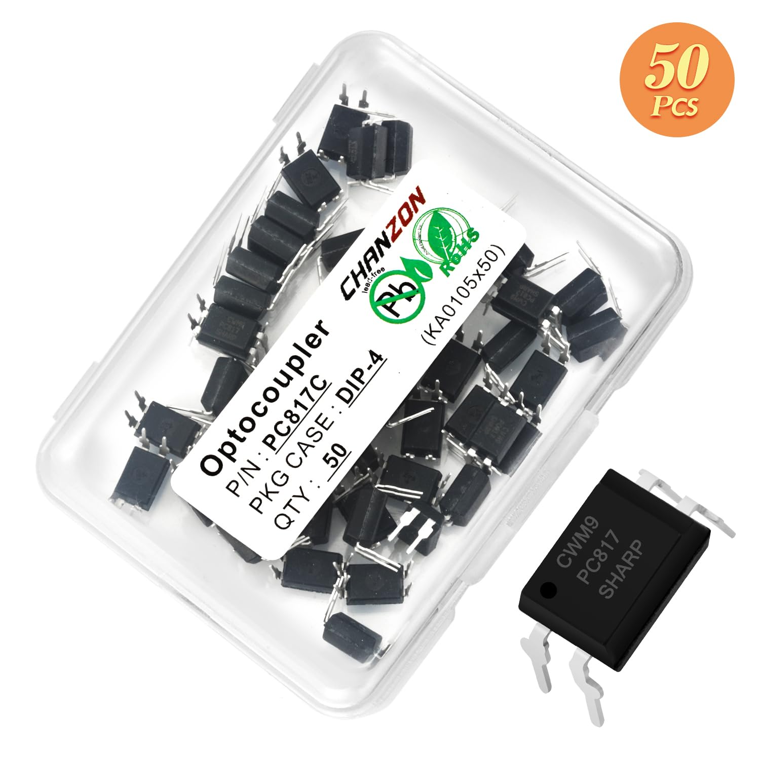 Chanzon 50pcs PC817C Phototransistor Optocoupler DIP Installation DIP-4