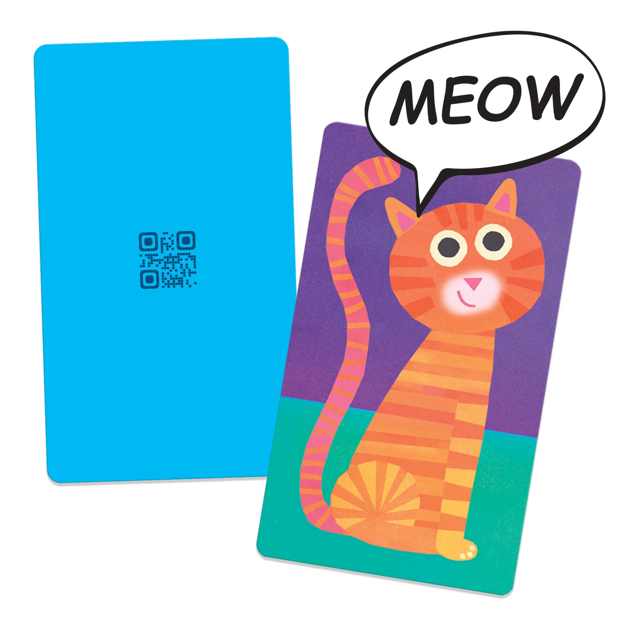 HEADU - Maxi Flashcards Montessori Animal Sounds - Riconosci e Ascolta il Verso Degli Animali | Con App Dedicata per l'Ascolto, Giochi Educativi 1-4 Anni, Regalo Natale Pasqua, Made In Italy