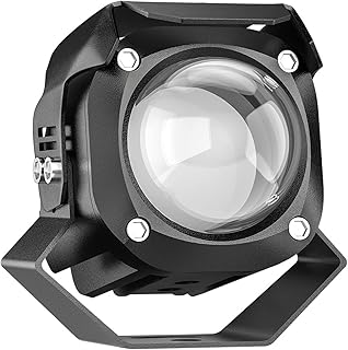 Tempaky Luz de condução de motoleta 15W 6500K 6000LM Luzes auxiliares de motoleta redondas Led Fog Lights 1pcs para canhões de motoleta S tor de barco