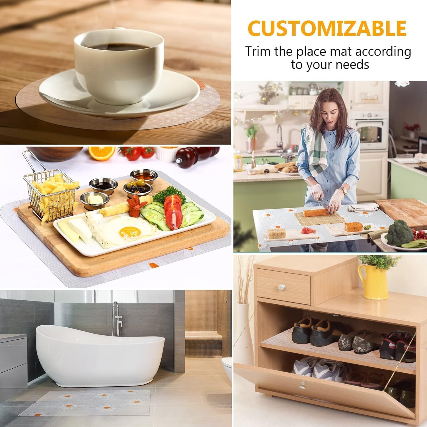 ESPERO Fridge Mats - Food Safe & Non-Slip -4 ESPERO Fridge Mats - Food Safe & Non-Slip -4