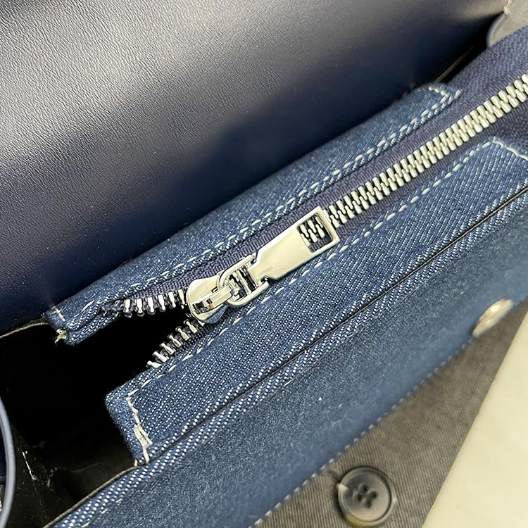 Bolso pequeño de mujer tipo bandolera vaquero miniatura 5