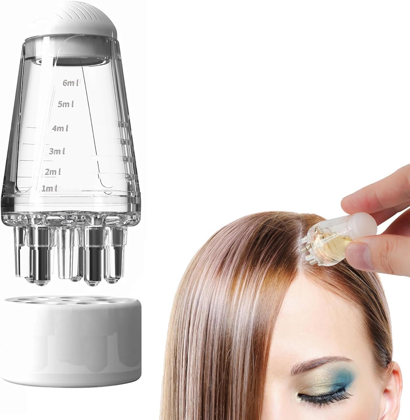 ECHSRT Scalp Oil Applicator Comb, Hair Oil Applicator, Ball Root Comb Applicator Scalp Massager Hair Growth, Hair Serum Applicator Suitable Home and Travel Precent Hair Loss Men Women (Pck of 1)-image-18