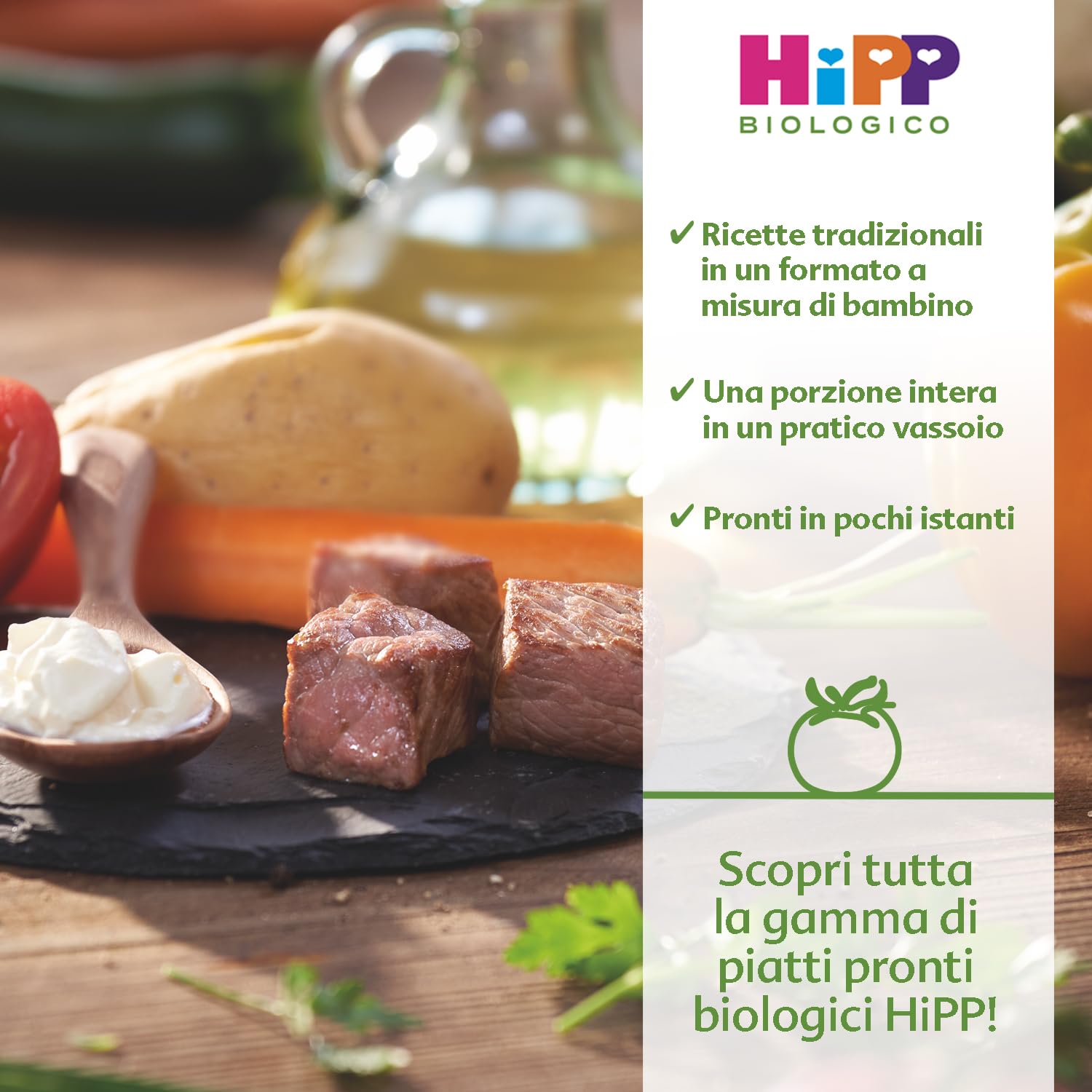 HiPP - Piatto Pronto Bio, Cannelloni Alle Verdure, 6 Confezioni Da G, 250 Grammo