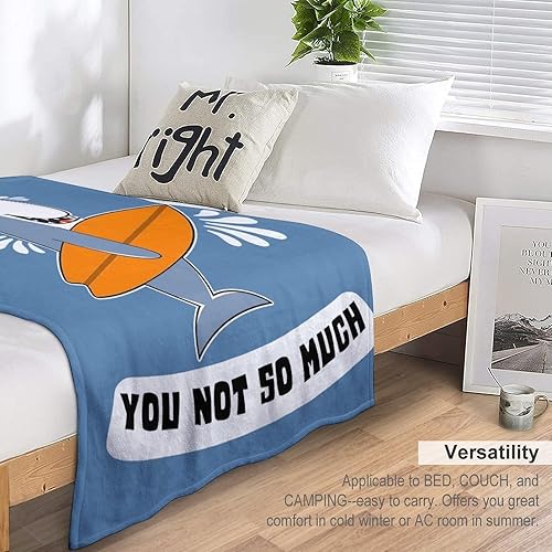 Miniatura 5 de Divertida manta de tiburón, regalos para niñas y hombres, manta de surf de tiburón para sofá, cama, forro polar de franela suave y cálida para niños