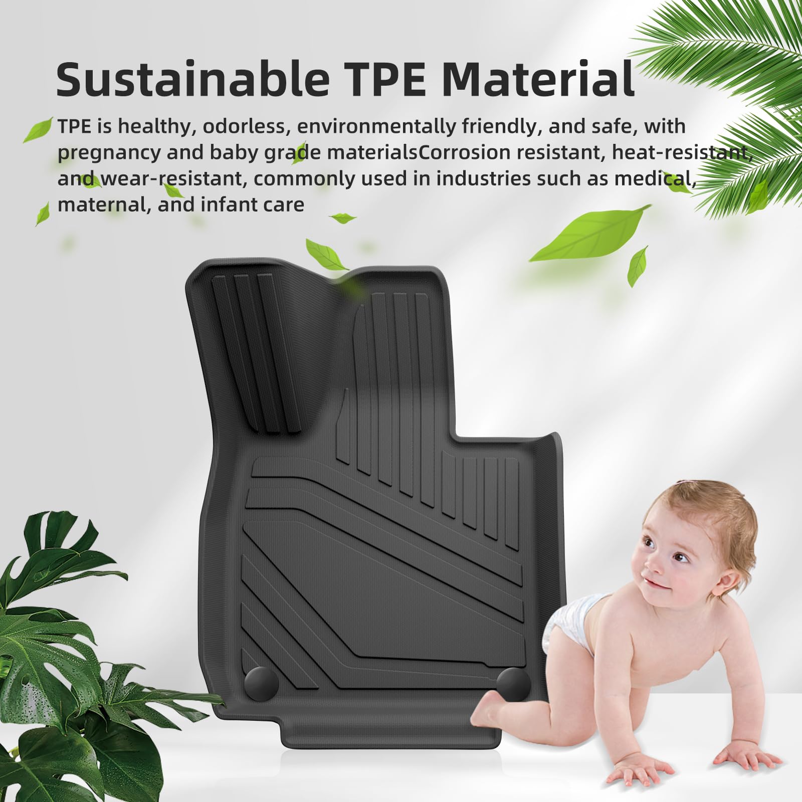 Kofferbakmat Voor Xpeng G9 Voor XiaoPeng 2022-2023 Volledig Omringd PU Kofferbak 3D Mat TPE Auto Waterdichte Vloermat Autolaarsbeschermer (Maat : C-PU 6PCS