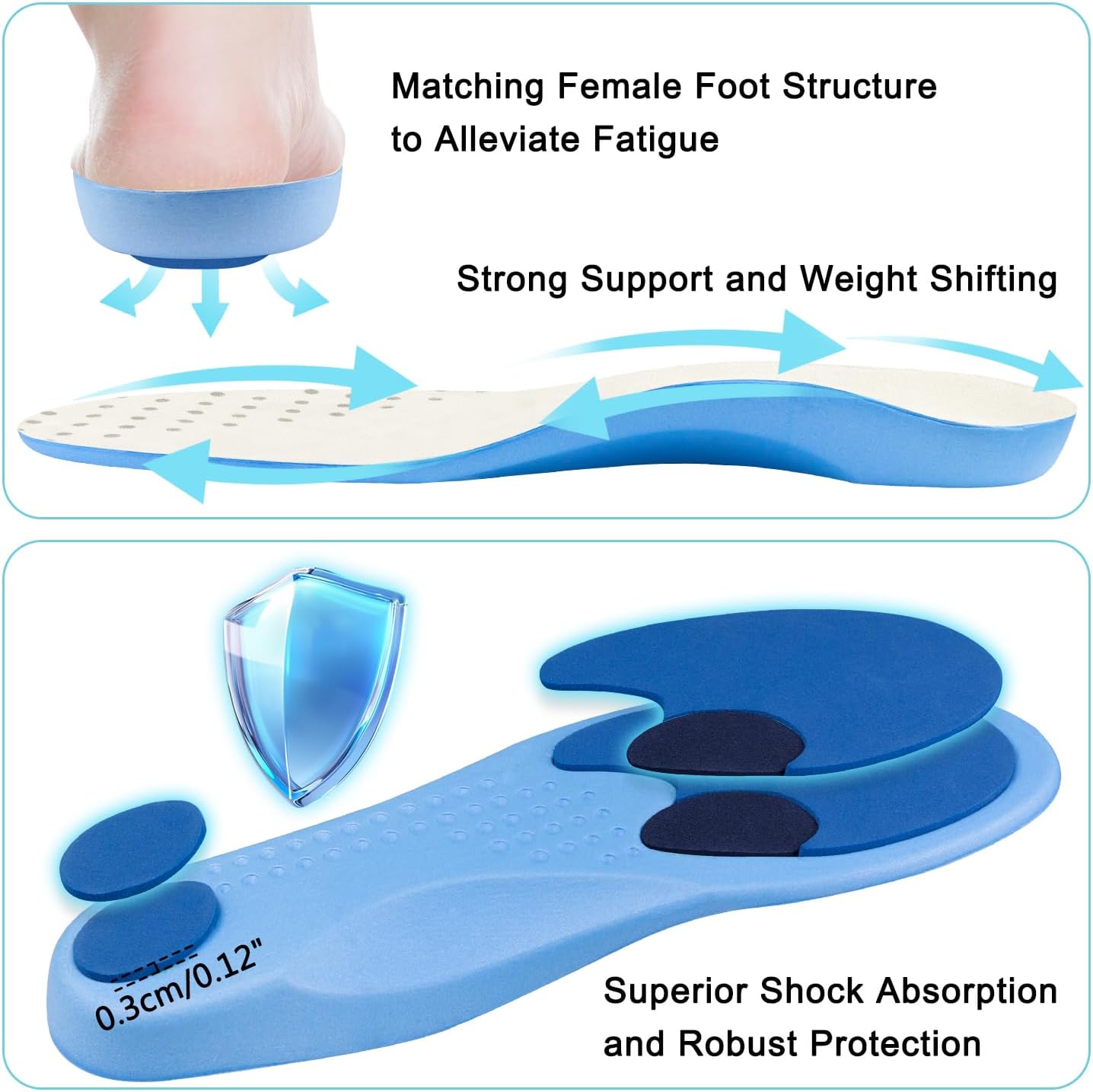 Inserts for Vionic Shoes Replacement, Cuttable Arch Liberia Ubuy
