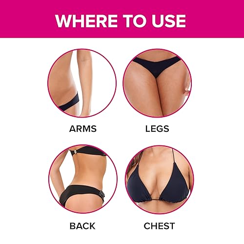 Miniatura 4 de Removedor de vello corporal femenino para mujeres y gel inhibidor del crecimiento, 3.0 fl oz, resultados visibles en 4 meses, elimina de forma