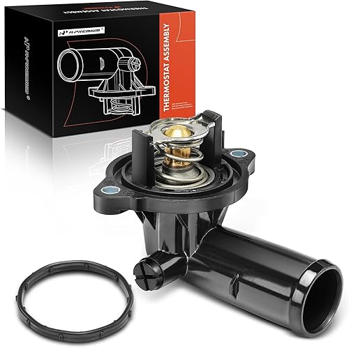 A-Premium Conjunto de Carcasa de Termostato de Refrigerante de Motor con Sello Compatible con Jeep Grand Cherokee 2011-2020, Wrangler 2012-2017,