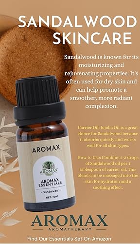 Miniatura 6 de Aromax Essentials - Juego de aceites esenciales 100% puros para difusor, aromaterapia y relajación, el mejor kit de iniciación de aromaterapia