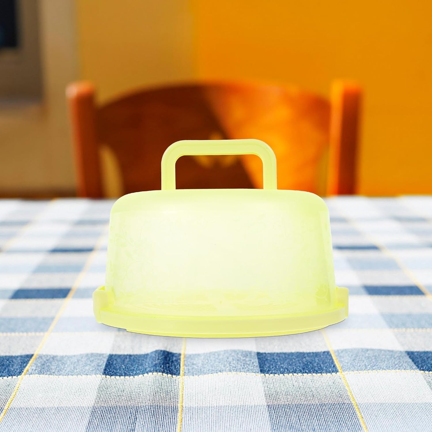 Amosfun Portable Cake Carrier Plastic with Lid and Handle for Xmas